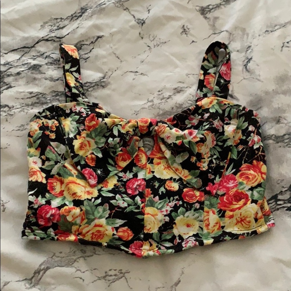 Floral crop top